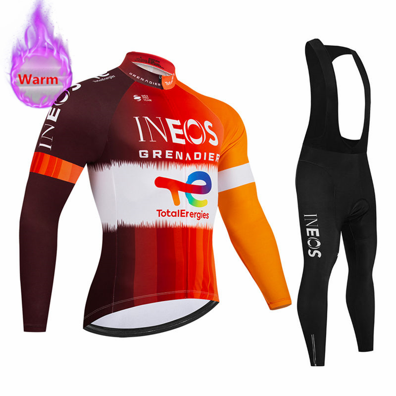 Cycling Gear Logo - 이네오스 팀 겨울용 긴팔 보온 플리스