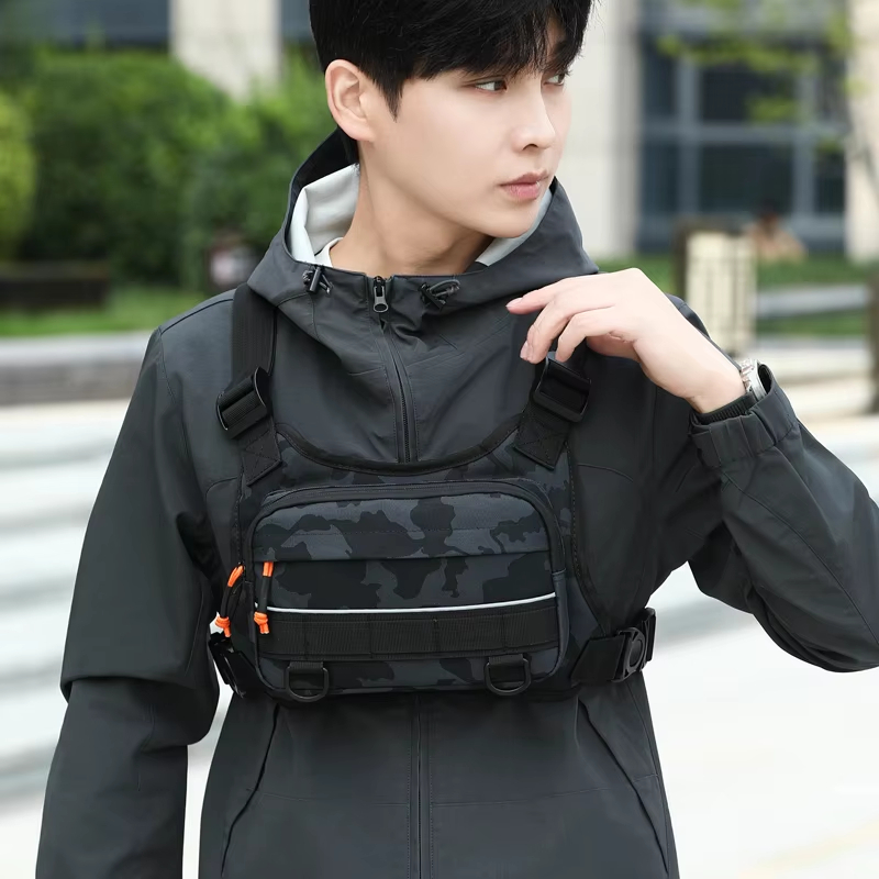 Reflective Cycling Vest - 사이클링 앞가슴 조끼 전술 배낭 캠핑