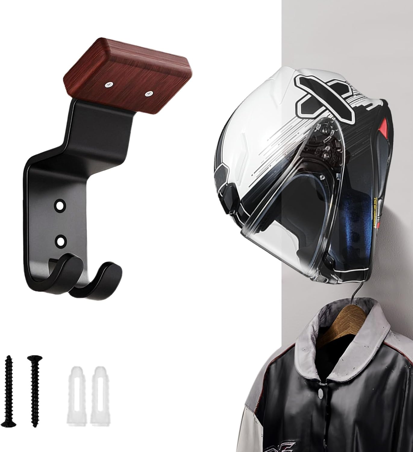 Cycling Gear Wall Organizer - 오토바이 헬멧 홀더 벽걸이, 자전거, 축구,