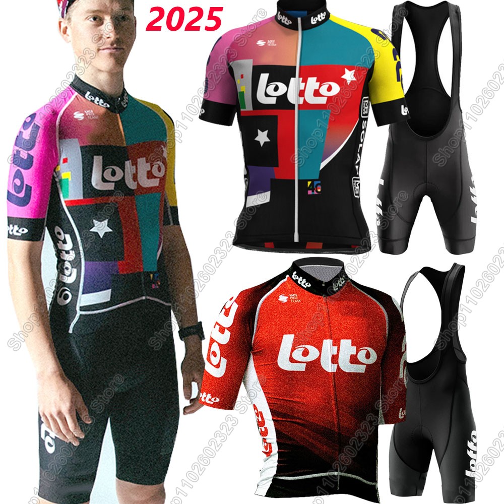 2025 로또 팀 사이클링 저지 세트 여름 벨기에 의류 - Cycling Gear Logo 리뷰 및 가격