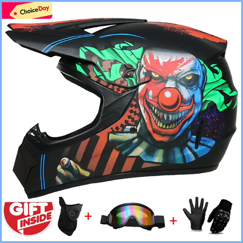 3Pcs 어린이용 오프로드 풀 헬멧, 모토크로스 카스코 - Cycling Protective Gear For Kids 리뷰 및 가격