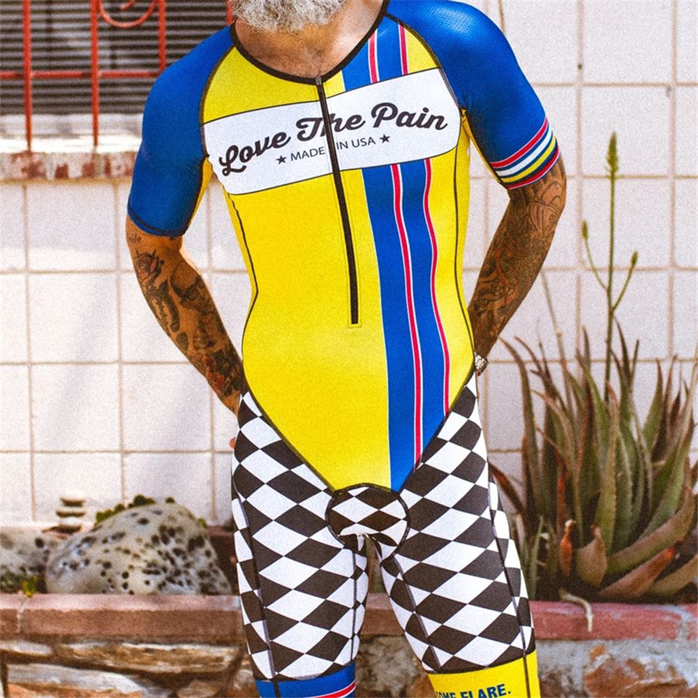 트라이애슬론 남성 사이클링 레이싱 민소매 수영복 프로  - Triathlon Cycling Kit 리뷰 및 가격