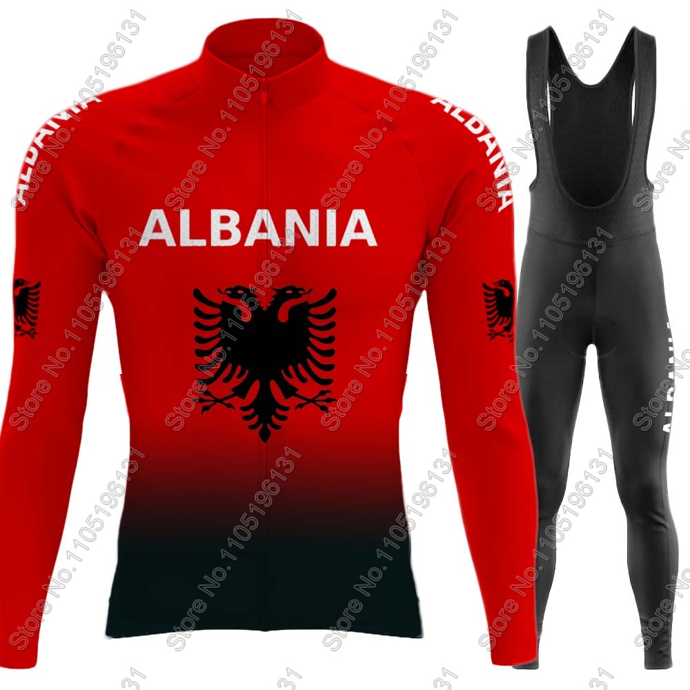 알바니아 국가대표팀 2026 사이클링 저지 세트 긴팔  - Cycling Gear Logo 리뷰 및 가격