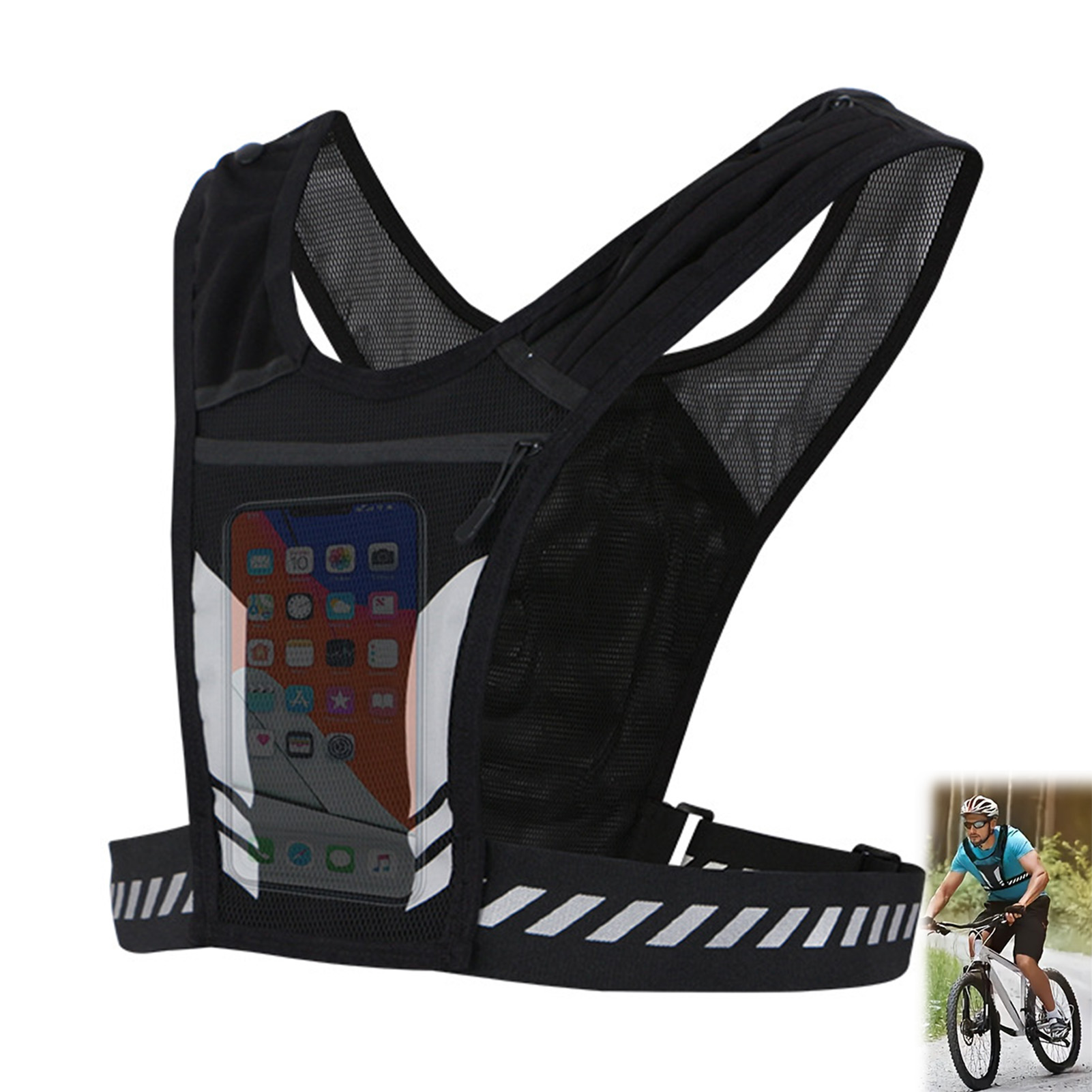 스포츠 조끼 폰 가방 반사 사이클링 백팩 다기능 스포츠 - Reflective Cycling Vest 리뷰 및 가격
